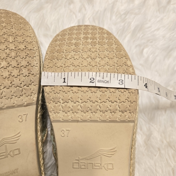 Dansko Size 37 Canvas Espadrille Clogs - Picture 9 of 11